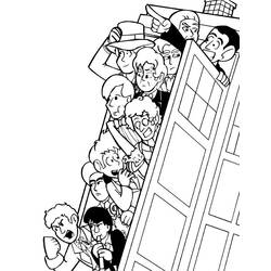 着色页: 神秘博士 (电影和电视剧) #153114 - 免费可打印着色页