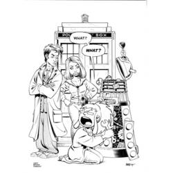 着色页: 神秘博士 (电影和电视剧) #153164 - 免费可打印着色页