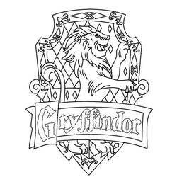 着色页: Gryffondor - 免费可打印着色页