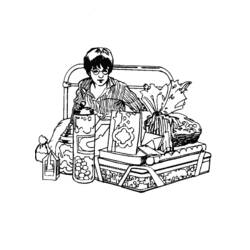 着色页: 哈利波特 (电影和电视剧) #69827 - 免费可打印着色页