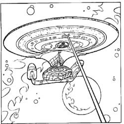 着色页: 星际迷航 (电影和电视剧) #70246 - 免费可打印着色页