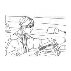 着色页: 星期三·亚当斯 (电影和电视剧) #214926 - 免费可打印着色页