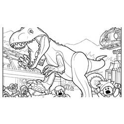 着色页: 侏罗纪公园 (电影) #15881 - 免费可打印着色页