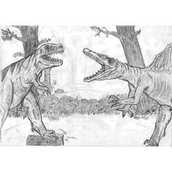 着色页: 侏罗纪公园 (电影) #15941 - 免费可打印着色页