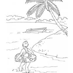 着色页: 海滩 (自然与季节) #158979 - 免费可打印着色页