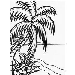 着色页: 海滩 (自然与季节) #159007 - 免费可打印着色页