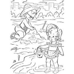 着色页: 海滩 (自然与季节) #159053 - 免费可打印着色页