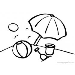 着色页: 海滩 (自然与季节) #159105 - 免费可打印着色页
