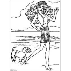 着色页: 海滩 (自然与季节) #159147 - 免费可打印着色页
