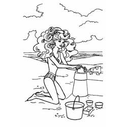 着色页: 海滩 (自然与季节) #159208 - 免费可打印着色页