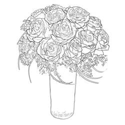 着色页: 花束 (自然与季节) #160732 - 免费可打印着色页