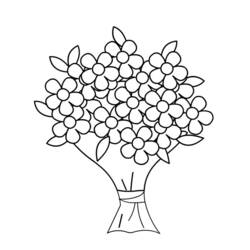 着色页: 花束 (自然与季节) #160836 - 免费可打印着色页