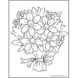 着色页: 花束 (自然与季节) #160869 - 免费可打印着色页