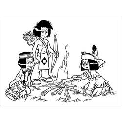 着色页: 篝火 (自然与季节) #156773 - 免费可打印着色页