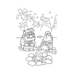着色页: 篝火 (自然与季节) #156776 - 免费可打印着色页