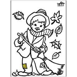 着色页: 秋季 (自然与季节) #164049 - 免费可打印着色页