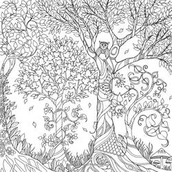 着色页: 森林 (自然与季节) #157073 - 免费可打印着色页