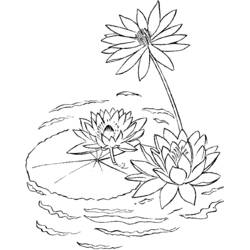 着色页: 湖 (自然与季节) #166200 - 免费可打印着色页