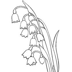 着色页: 铃兰 (自然与季节) #176402 - 免费可打印着色页