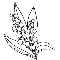 着色页: 铃兰 (自然与季节) #176403 - 免费可打印着色页