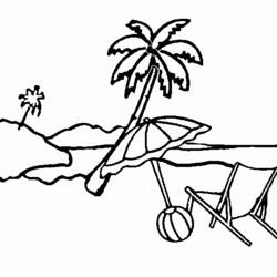 着色页: 棕榈树 (自然与季节) #161147 - 免费可打印着色页