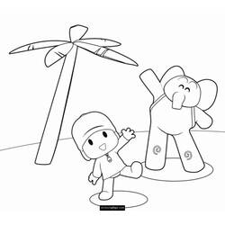 着色页: 棕榈树 (自然与季节) #161238 - 免费可打印着色页