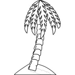 着色页: 棕榈树 (自然与季节) #161263 - 免费可打印着色页