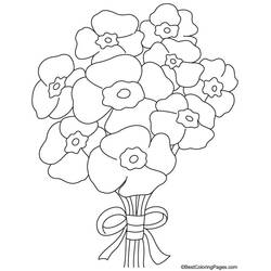 着色页: 罂粟花 (自然与季节) #162458 - 免费可打印着色页