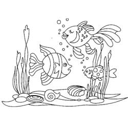 着色页: 海床 - 免费可打印着色页