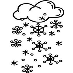 着色页: 雪 - 免费可打印着色页