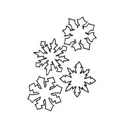 着色页: 雪花 (自然与季节) #160451 - 免费可打印着色页
