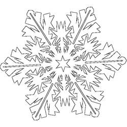 着色页: 雪花 (自然与季节) #160458 - 免费可打印着色页