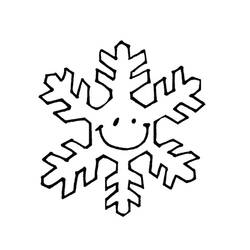 着色页: 雪花 (自然与季节) #160467 - 免费可打印着色页