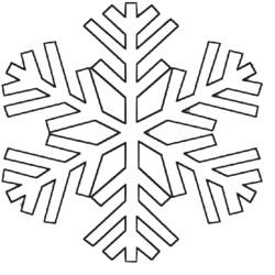 着色页: 雪花 (自然与季节) #160477 - 免费可打印着色页