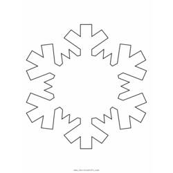 着色页: 雪花 (自然与季节) #160483 - 免费可打印着色页