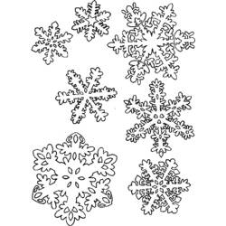 着色页: 雪花 (自然与季节) #160490 - 免费可打印着色页