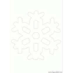 着色页: 雪花 (自然与季节) #160507 - 免费可打印着色页