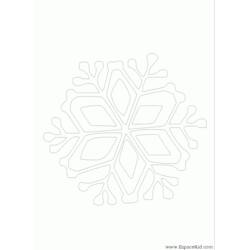 着色页: 雪花 (自然与季节) #160518 - 免费可打印着色页