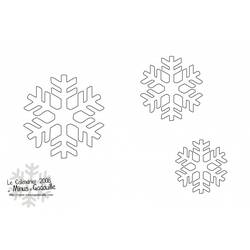 着色页: 雪花 (自然与季节) #160534 - 免费可打印着色页