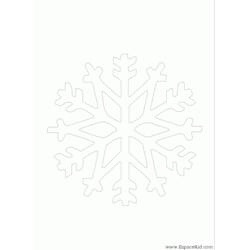 着色页: 雪花 (自然与季节) #160560 - 免费可打印着色页