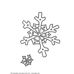 着色页: 雪花 (自然与季节) #160591 - 免费可打印着色页