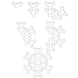 着色页: 雪花 (自然与季节) #160656 - 免费可打印着色页