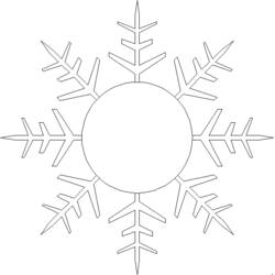 着色页: 雪花 (自然与季节) #160672 - 免费可打印着色页