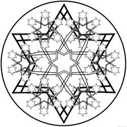 着色页: 雪花 (自然与季节) #160683 - 免费可打印着色页