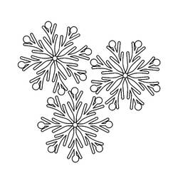 着色页: 雪花 (自然与季节) #190253 - 免费可打印着色页