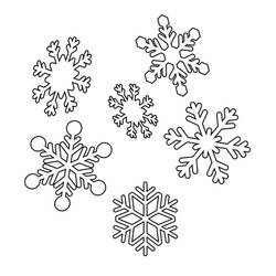 着色页: 雪花 (自然与季节) #190261 - 免费可打印着色页