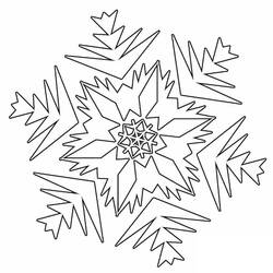 着色页: 雪花 (自然与季节) #190269 - 免费可打印着色页