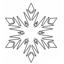着色页: 雪花 (自然与季节) #190272 - 免费可打印着色页