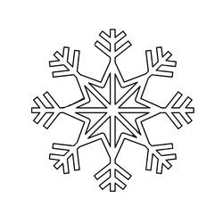 着色页: 雪花 (自然与季节) #190274 - 免费可打印着色页