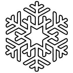 着色页: 雪花 (自然与季节) #190275 - 免费可打印着色页